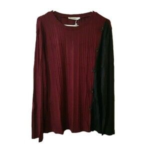 Baishenggt Tunic Top Dressy Casual Color Long Sleeve Blouse Crew Neck Women 2Xl